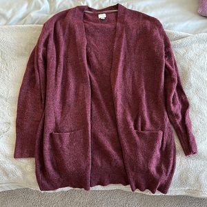 Burgundy Cardigan